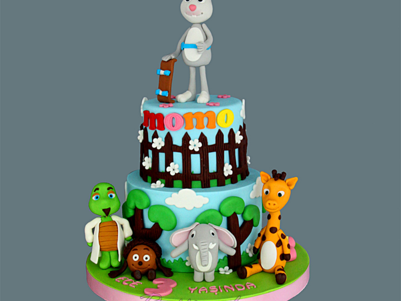 Tavşan Momo Doğum günü Pastası