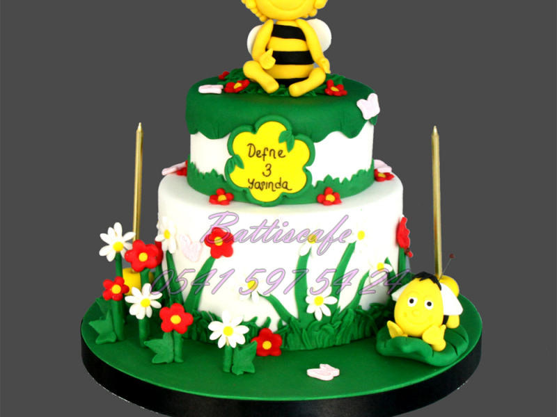Arı Maya 3 Yaş Doğum günü Pastası 