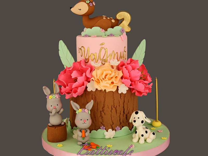 2 yaş kız çocuk doğum günü pastası