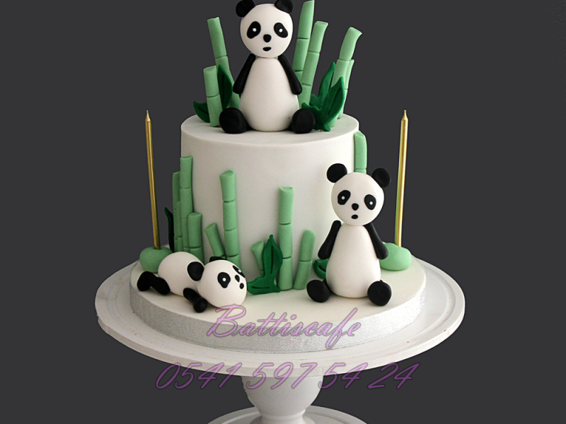 Panda Doğum günü Pastası