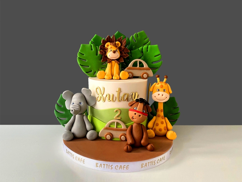Safari Doğum günü Pastası