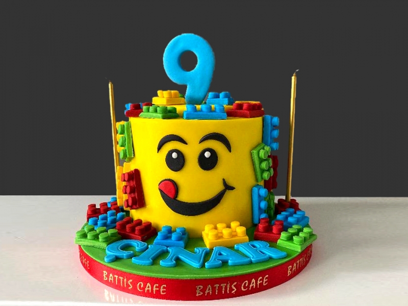 Lego Temalı DOğum günü Pastası