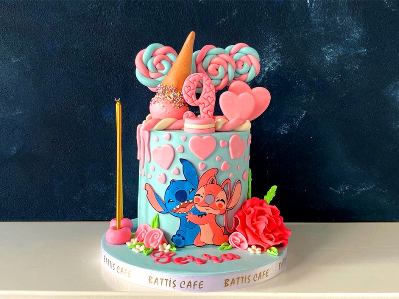 Stich Temalı Doğum günü Pastası