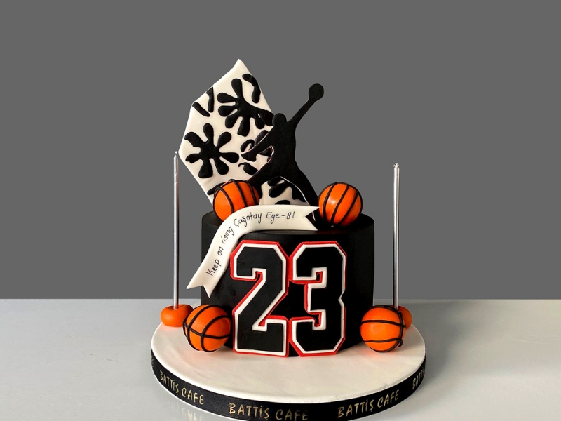 Basketbol Temalı Doğum günü Pastası