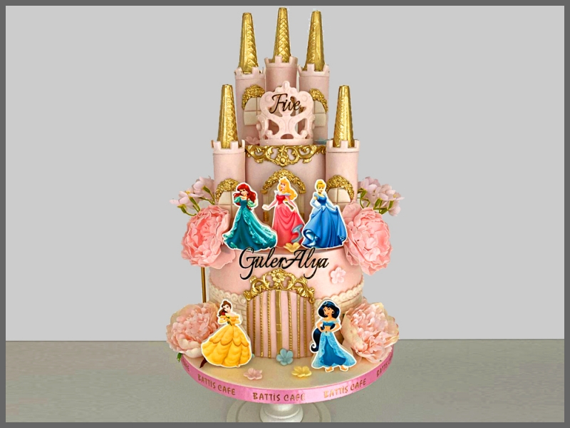 Disney prensesleri Doğum günü Pastası