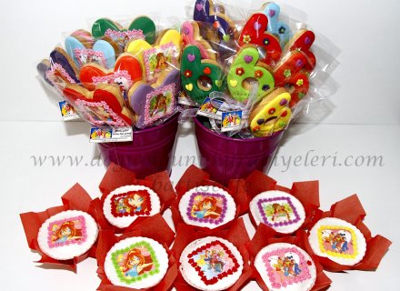 Winx Temalı Cupcake Ve Kurabiyeler ''serra Naz''