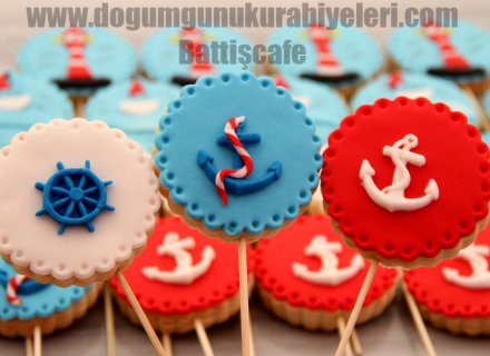 Denizci Temalı Kurabiyeler