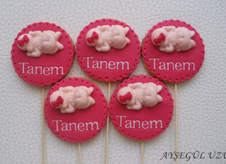 Doğum Kurabiyeleri ''tanem'' Bebek